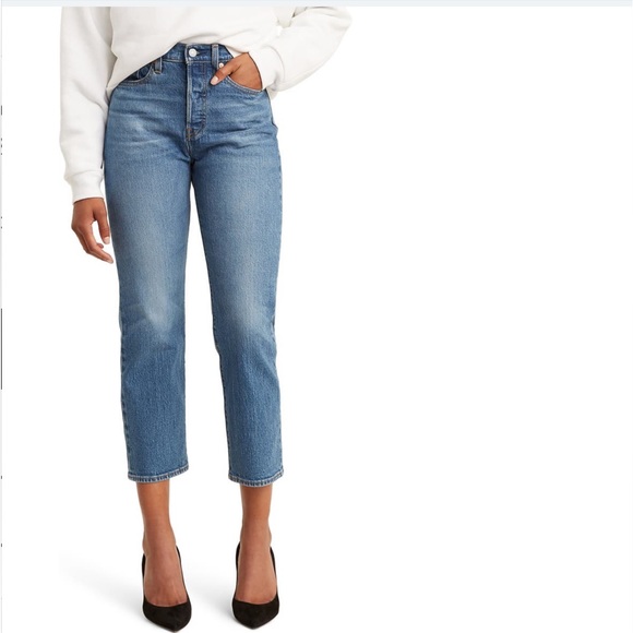 Levi's Denim - Levi’s Wedgie High Waist Crop Straight Leg Jeans (Cloud Bank)